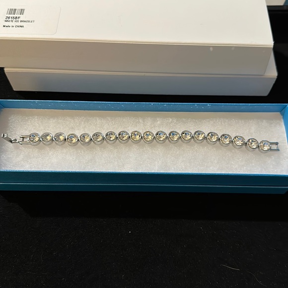 Touchstone Crystal | Jewelry | Tc White Ice Bracelet Crystal Rhodium ...